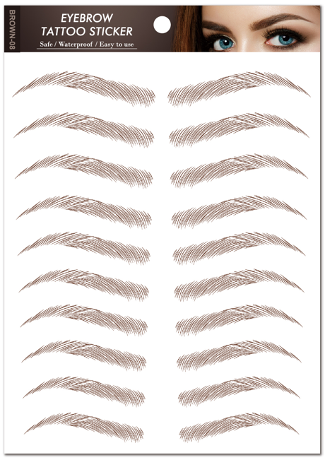 Eyebrow Transfers - 10 Pairs